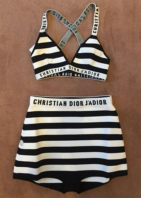 dior bikini black and white|christian Dior swimwear.